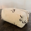 Boucle Bow Cosmetic Case - Soft Structured Makeup