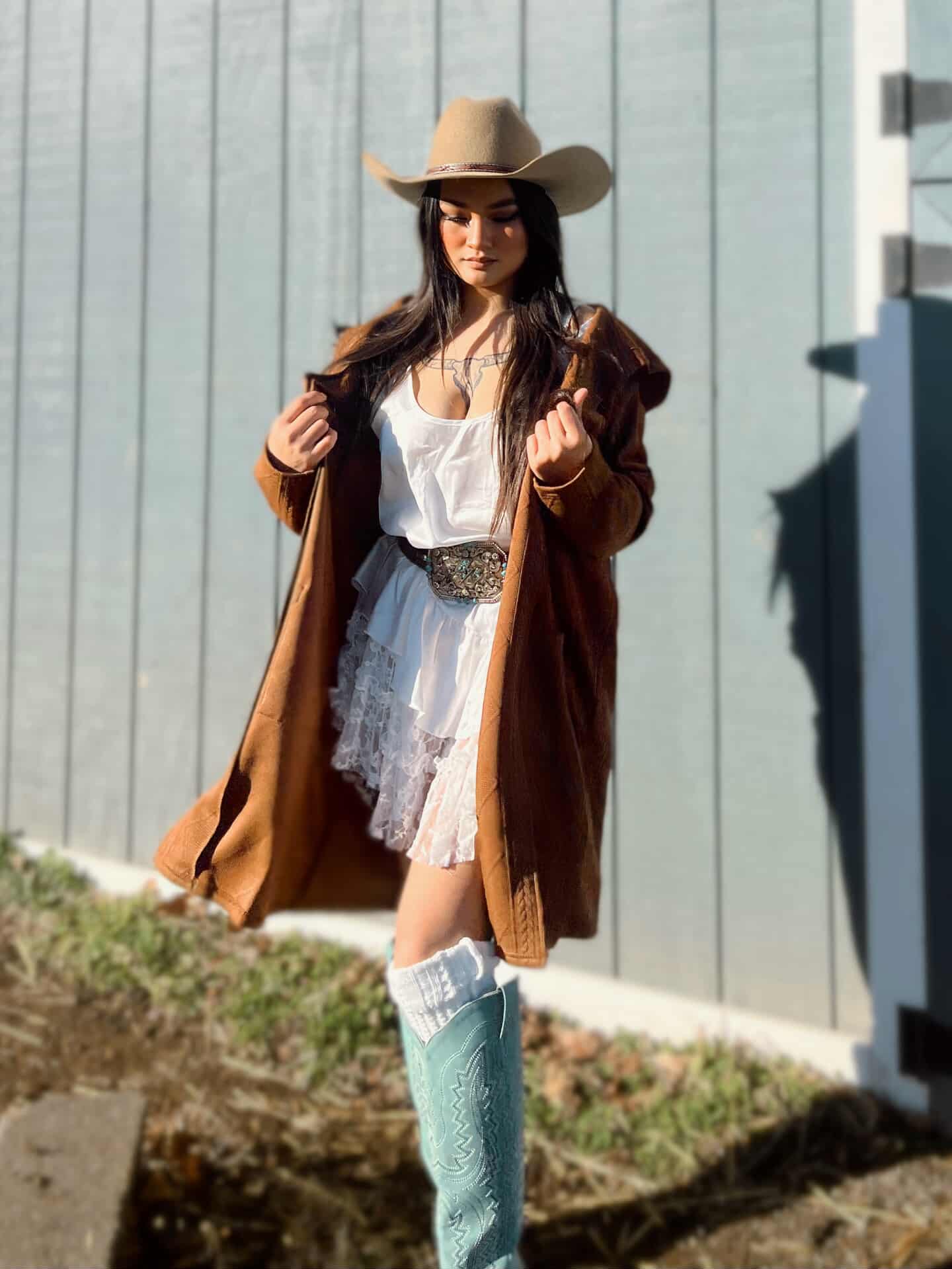 Collared Button-Up Drop Shoulder Sweater Coat