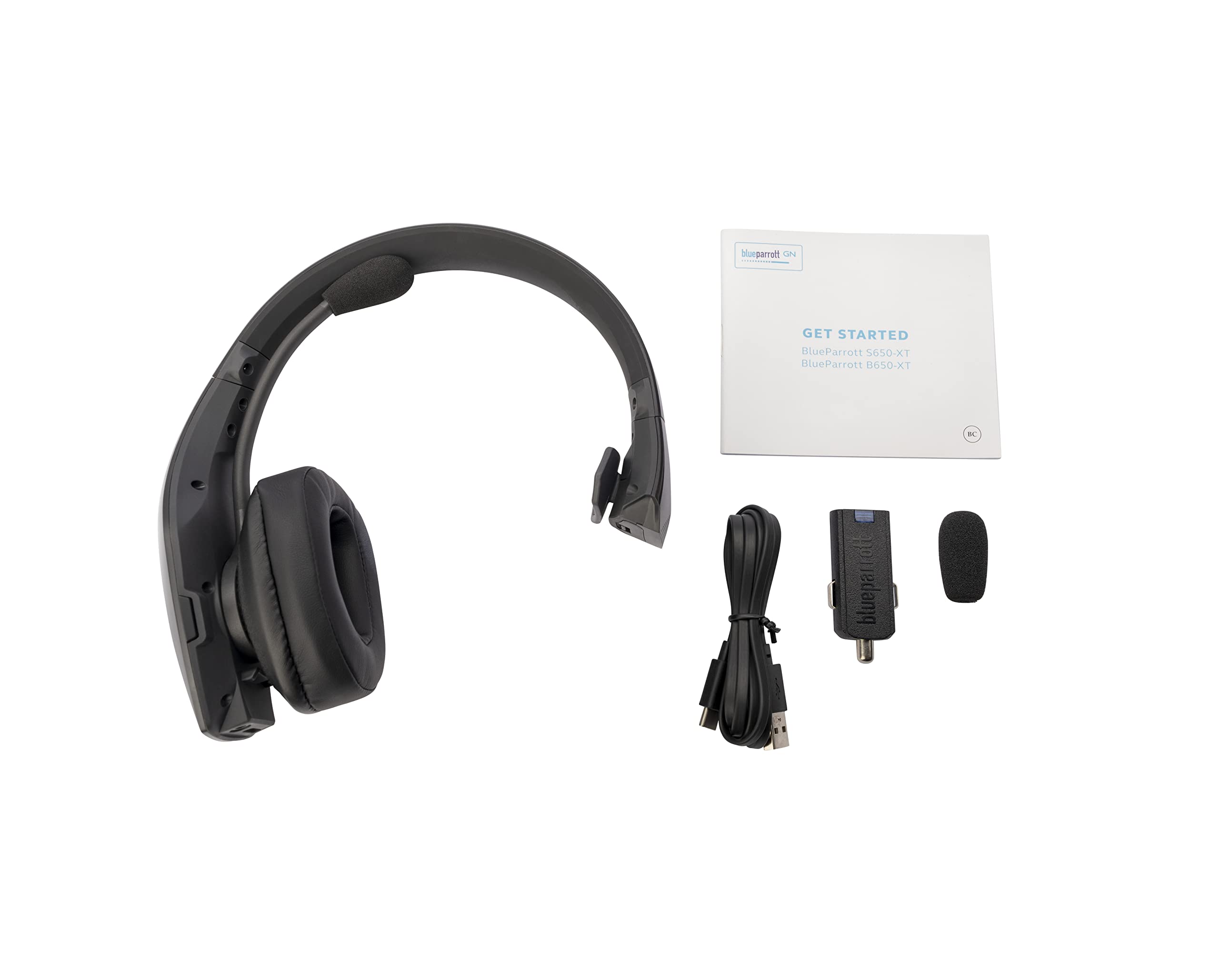 Bluetooth Wireless Headphones 91% Noise Canceling Over Head Trucker Headset with Mic, Lightweight Design with Adjustable Headband, 20 hrs