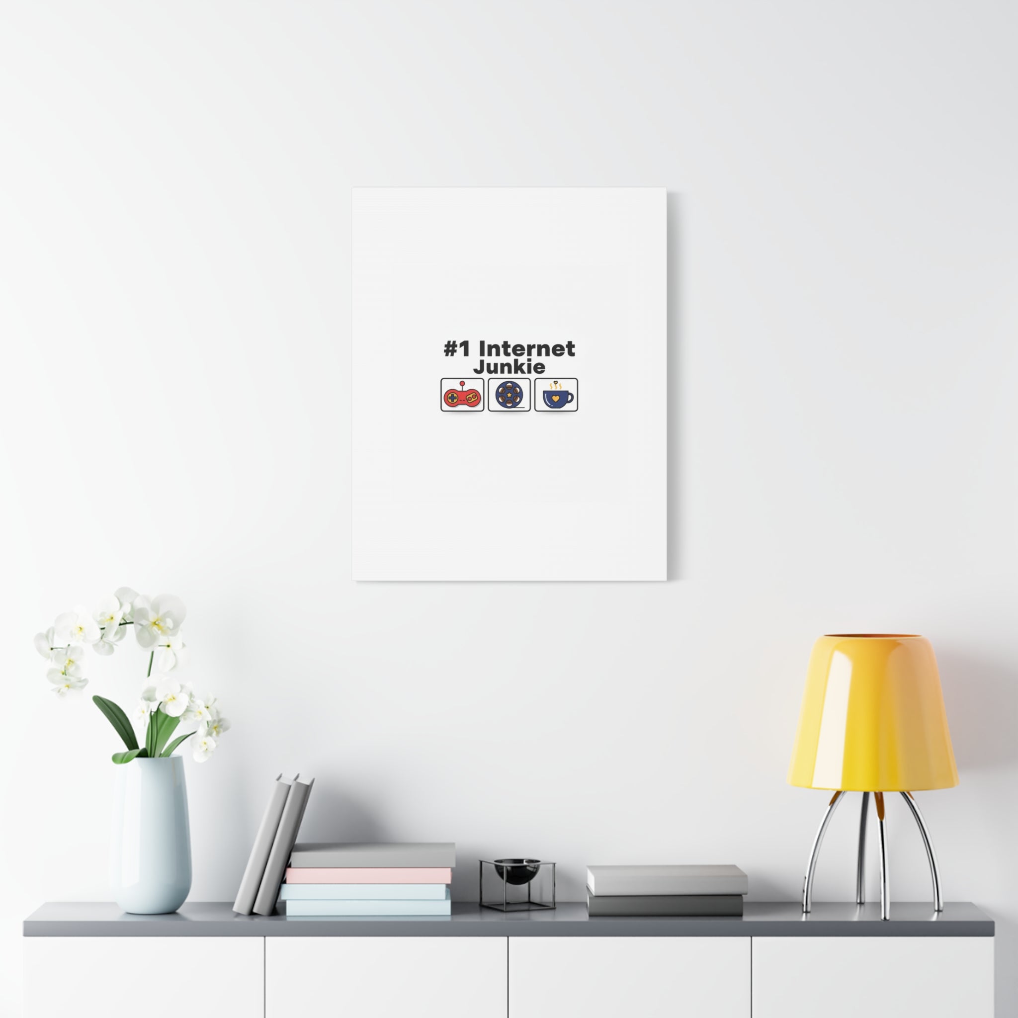 #1 Internet Junkie Matte Canvas | Top-List Ranking Poster