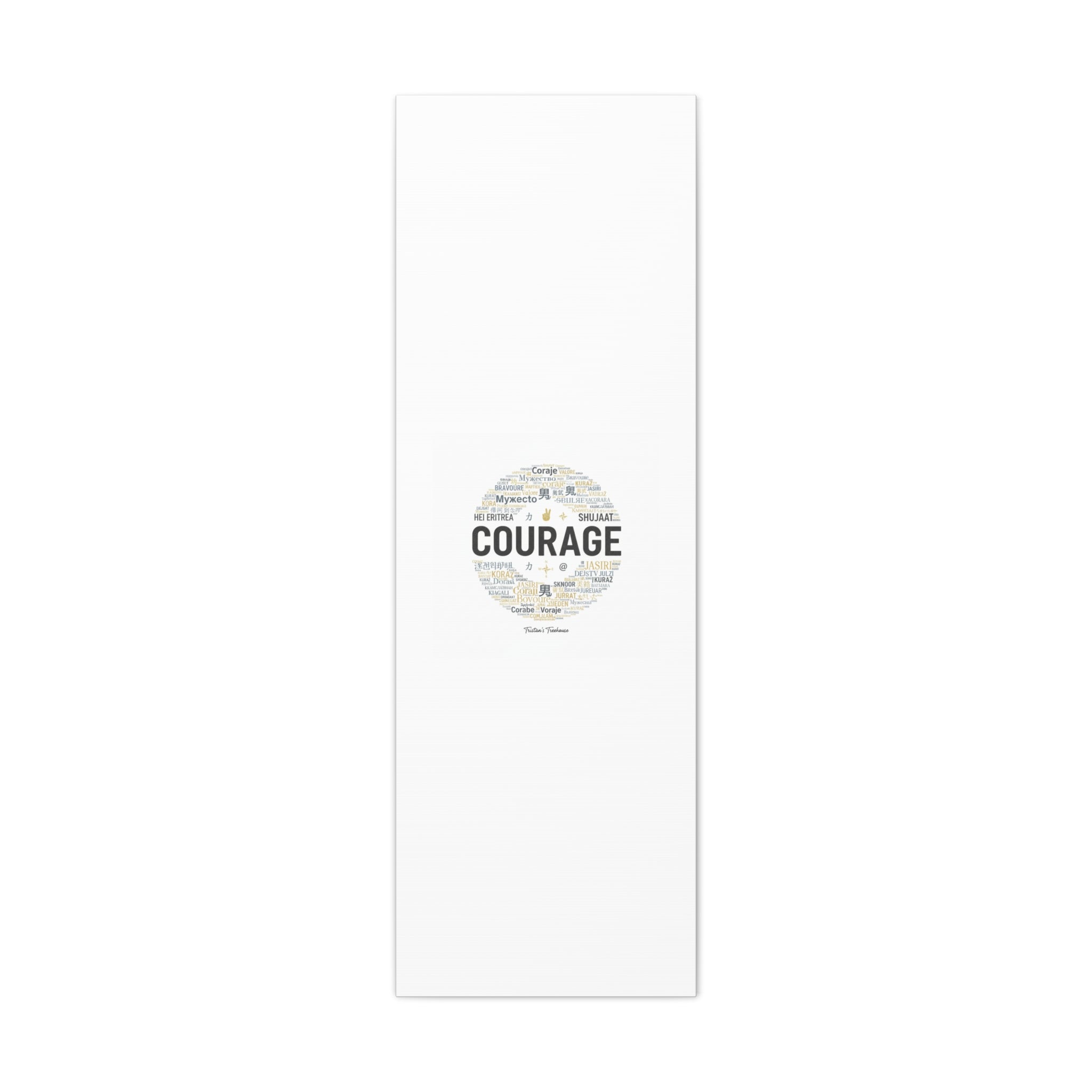Courage Word Cloud Canvas | Fresh-Start Minimalism art print