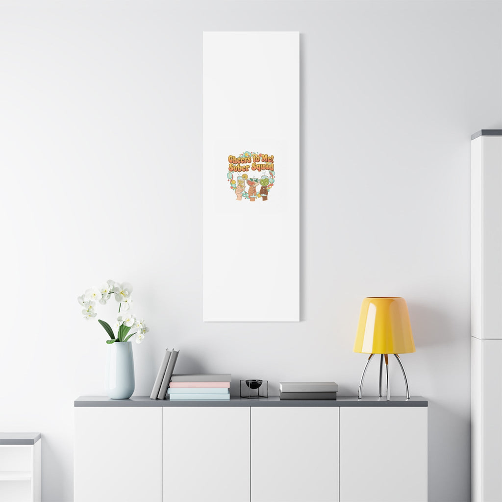 Cheers to Me Sober Squad Canvas | Dry January Mocktail Art