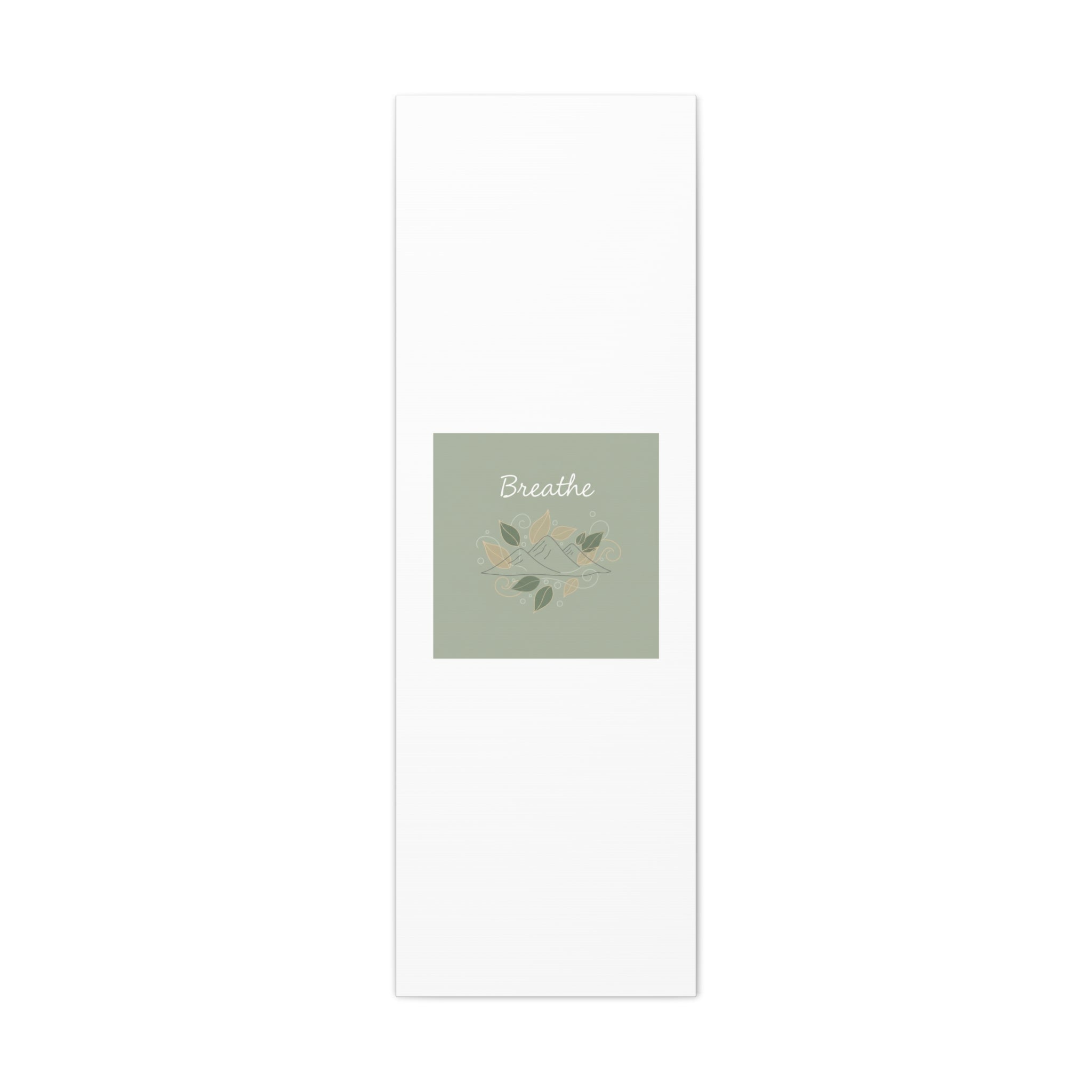 Breathe Mountain Line Canvas | Nature Symbols, Minimal Forest Wall Art