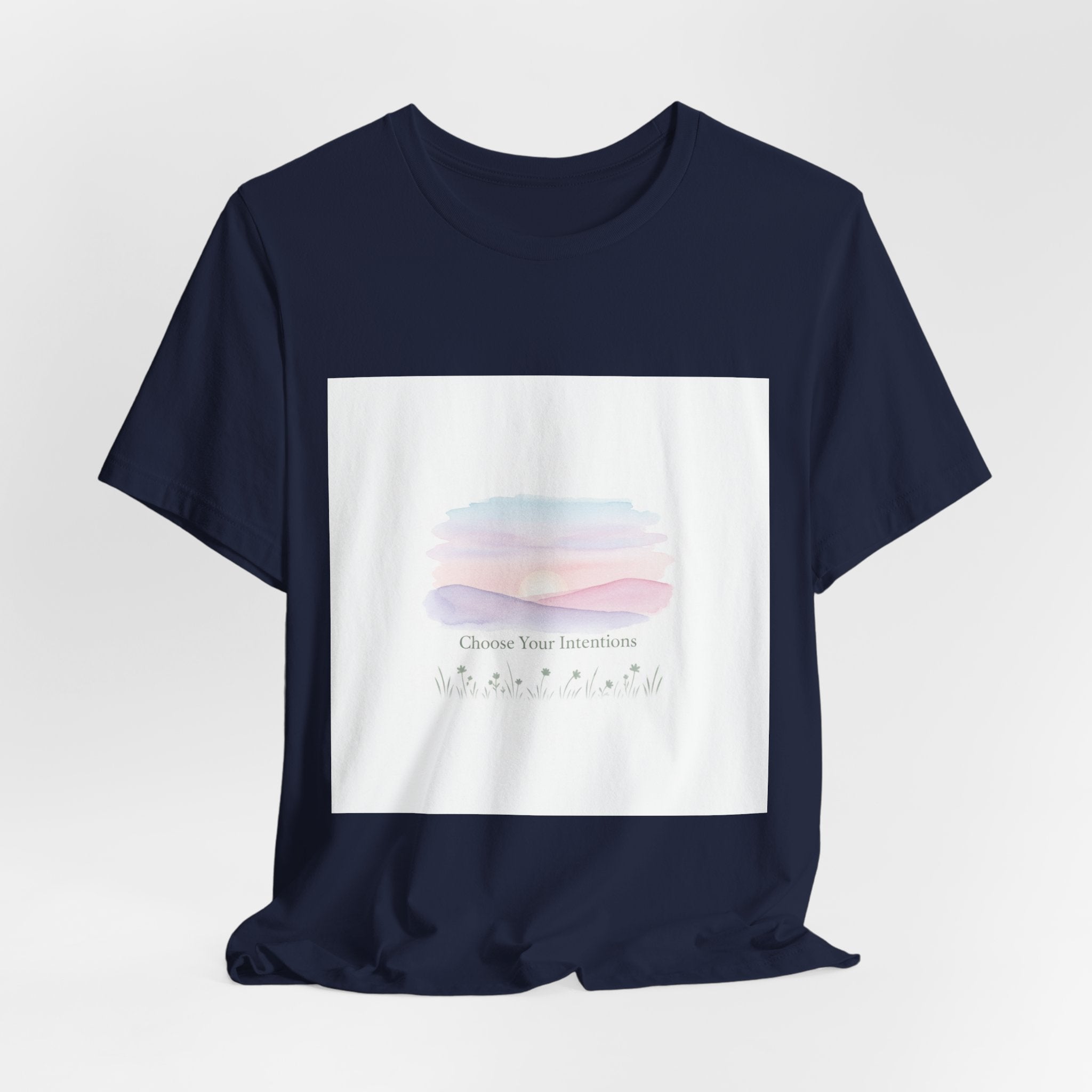 gentle intentions tee | mindful wellness pastel gradient