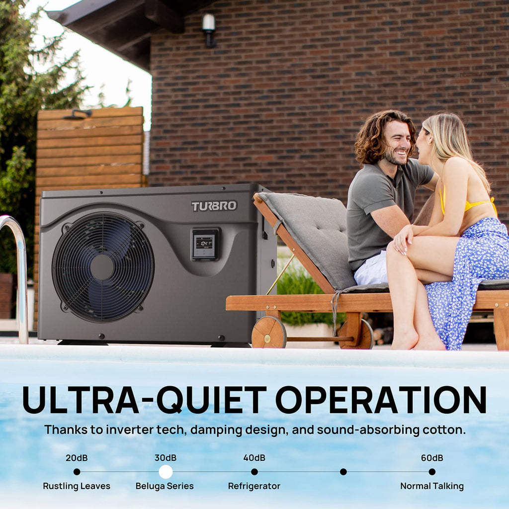 (Open Box) Beluga B50V/B75V Inverter Swimming Pool Heat Pump