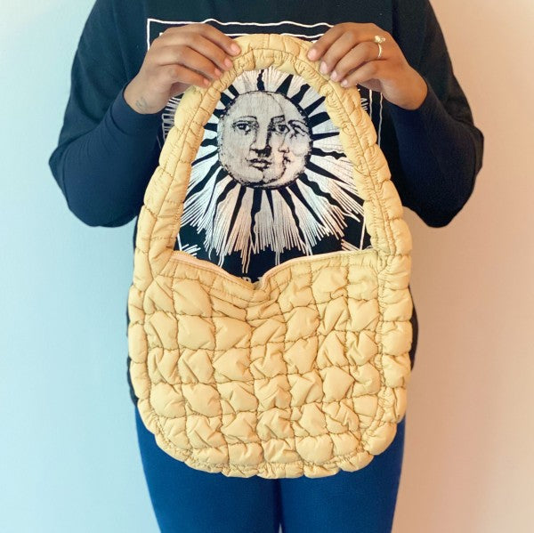 Everyday All At Once Quilted Bag – Lightweight Slouch Tote