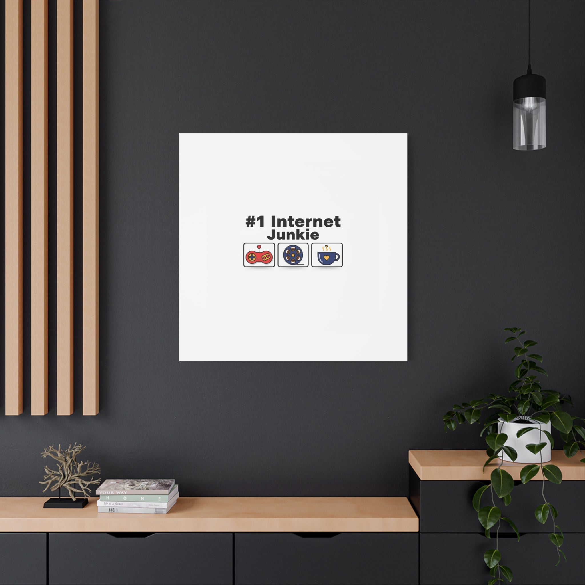 #1 Internet Junkie Matte Canvas | Top-List Ranking Poster