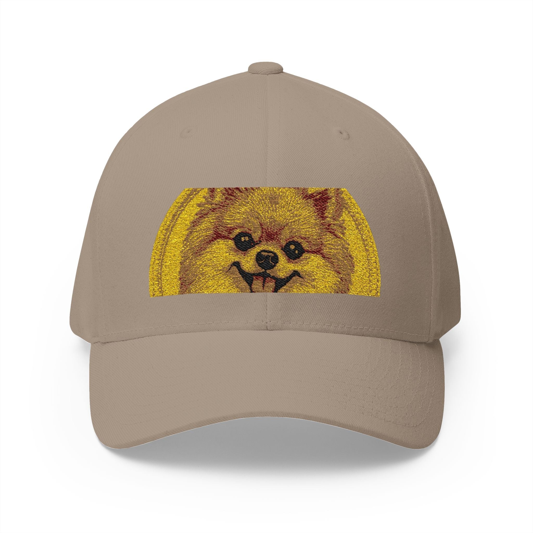 Embroidered Funny Pomeranian Dog Cap – Cute Dog Face Baseball Hat
