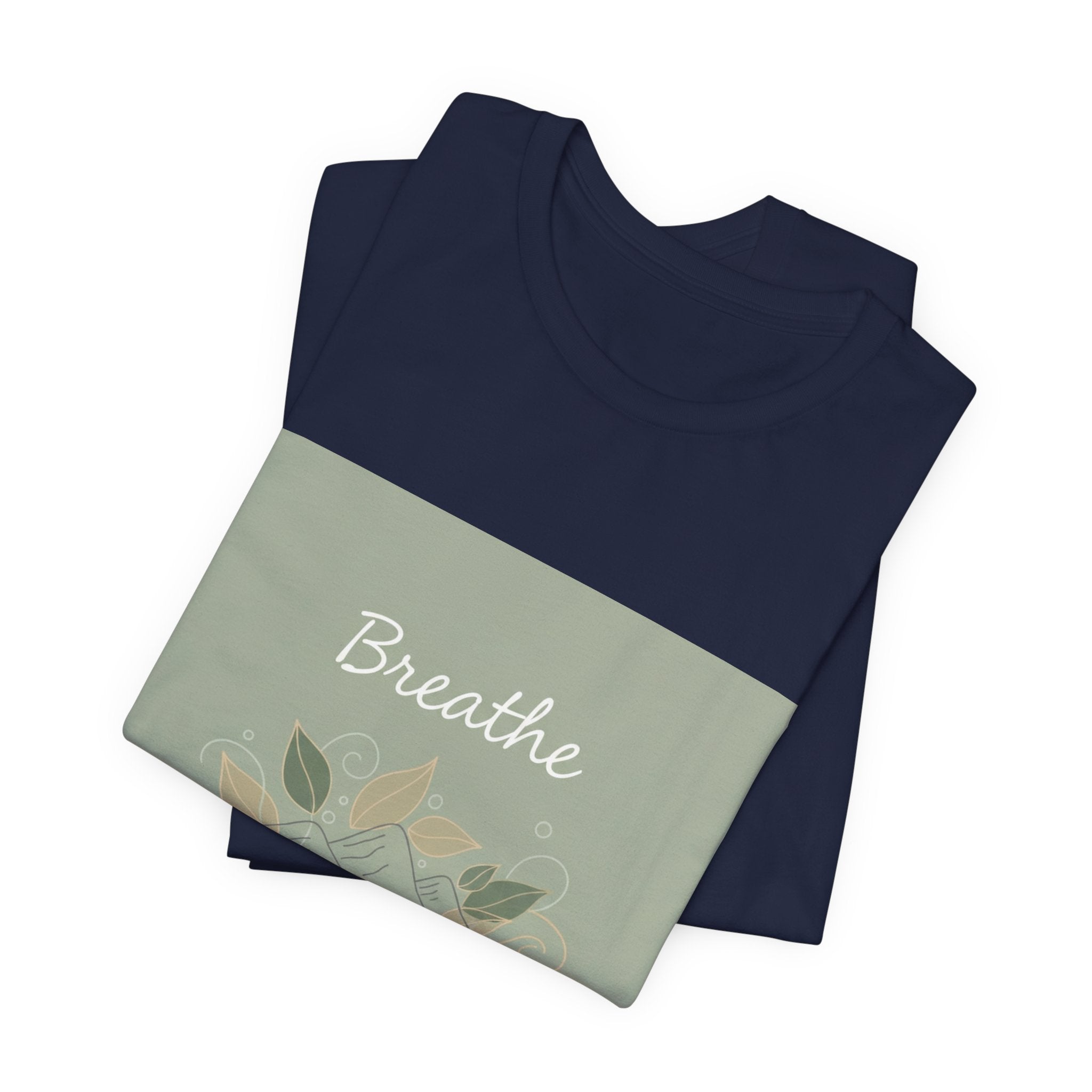 Breathe Leaf Line Tee | nature vibes, calming minimal
