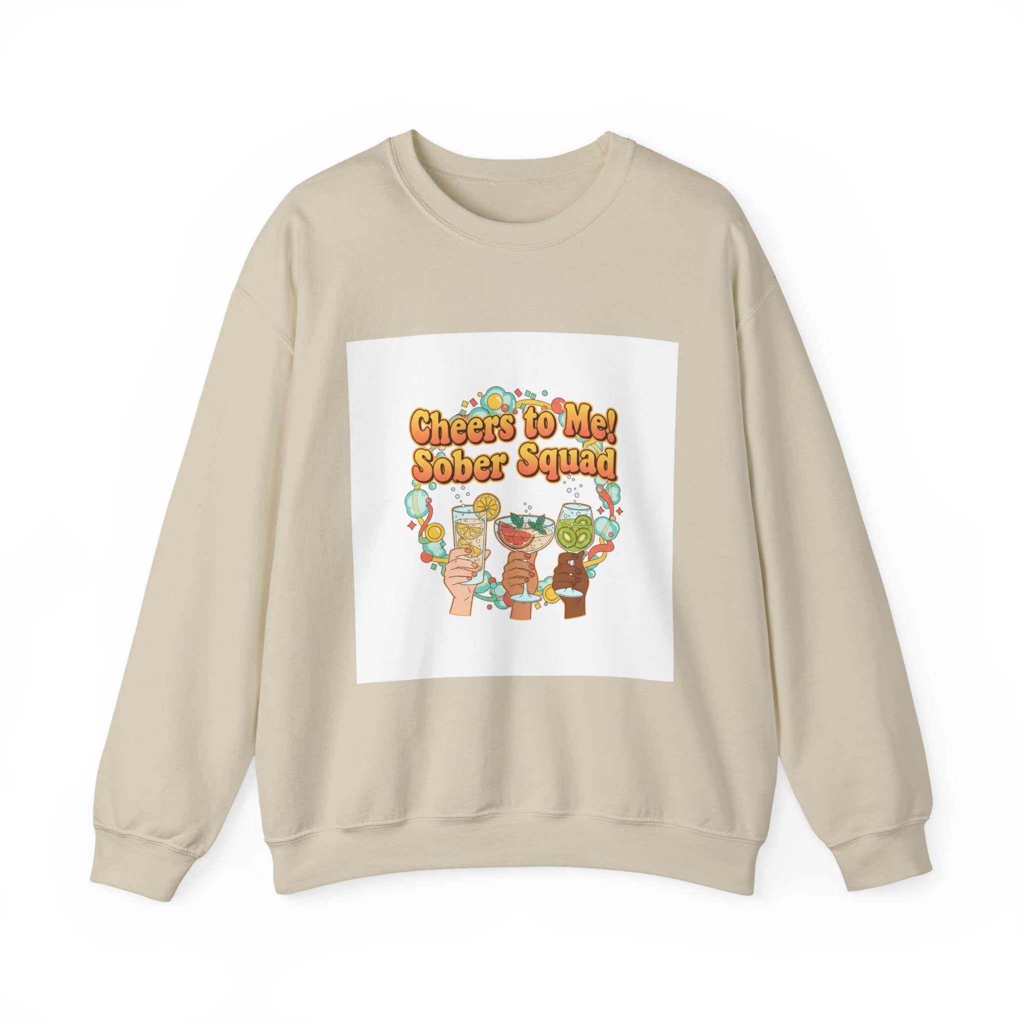 Cheers to Me Sober Squad Sweatshirt | Dry January, Sober Curious Mocktail