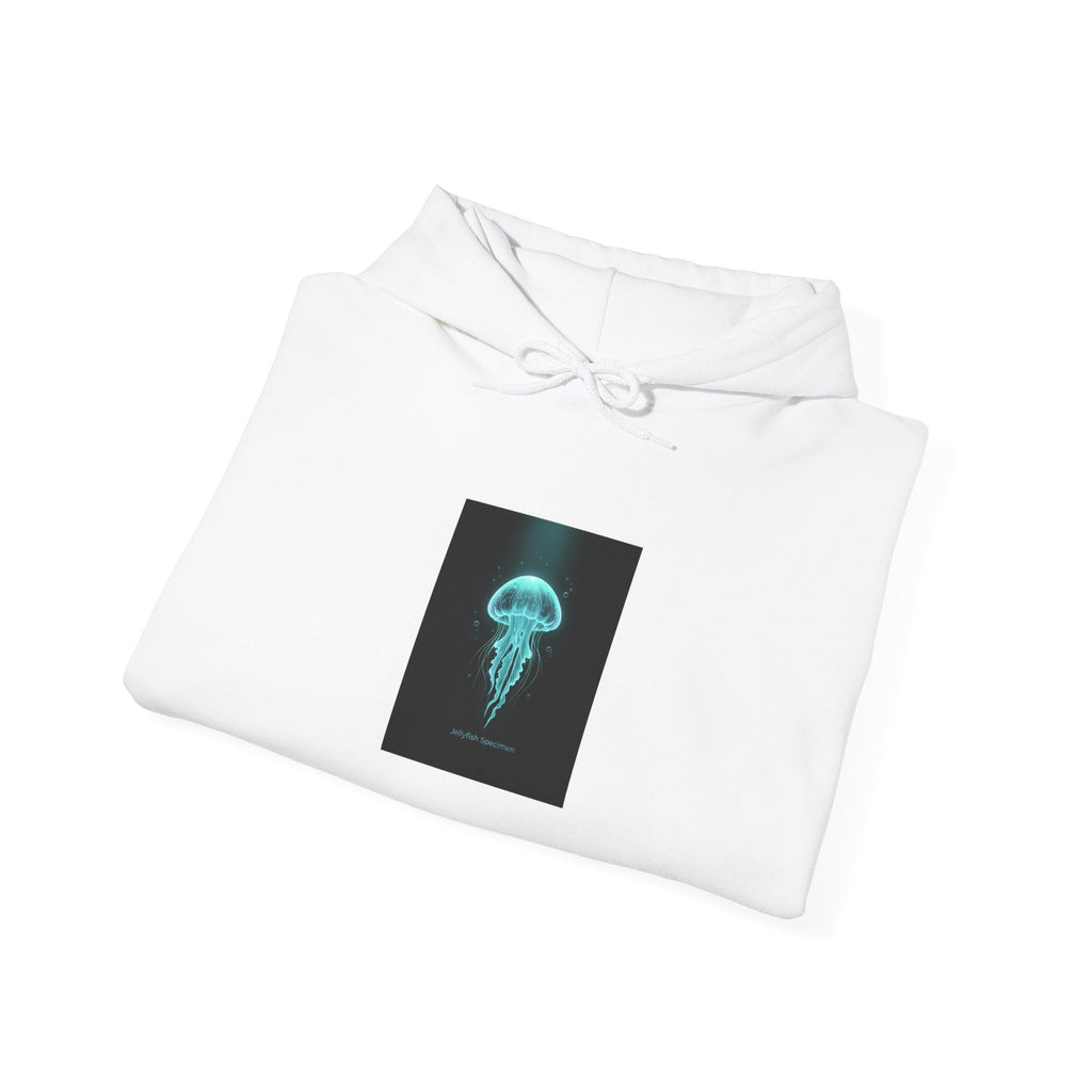 Bioluminescent Jellyfish Hoodie | neon jelly print, deep-sea aesthetic