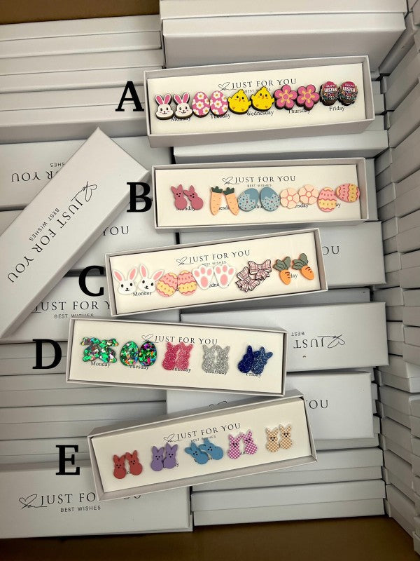 Boxes of Easter Earrings