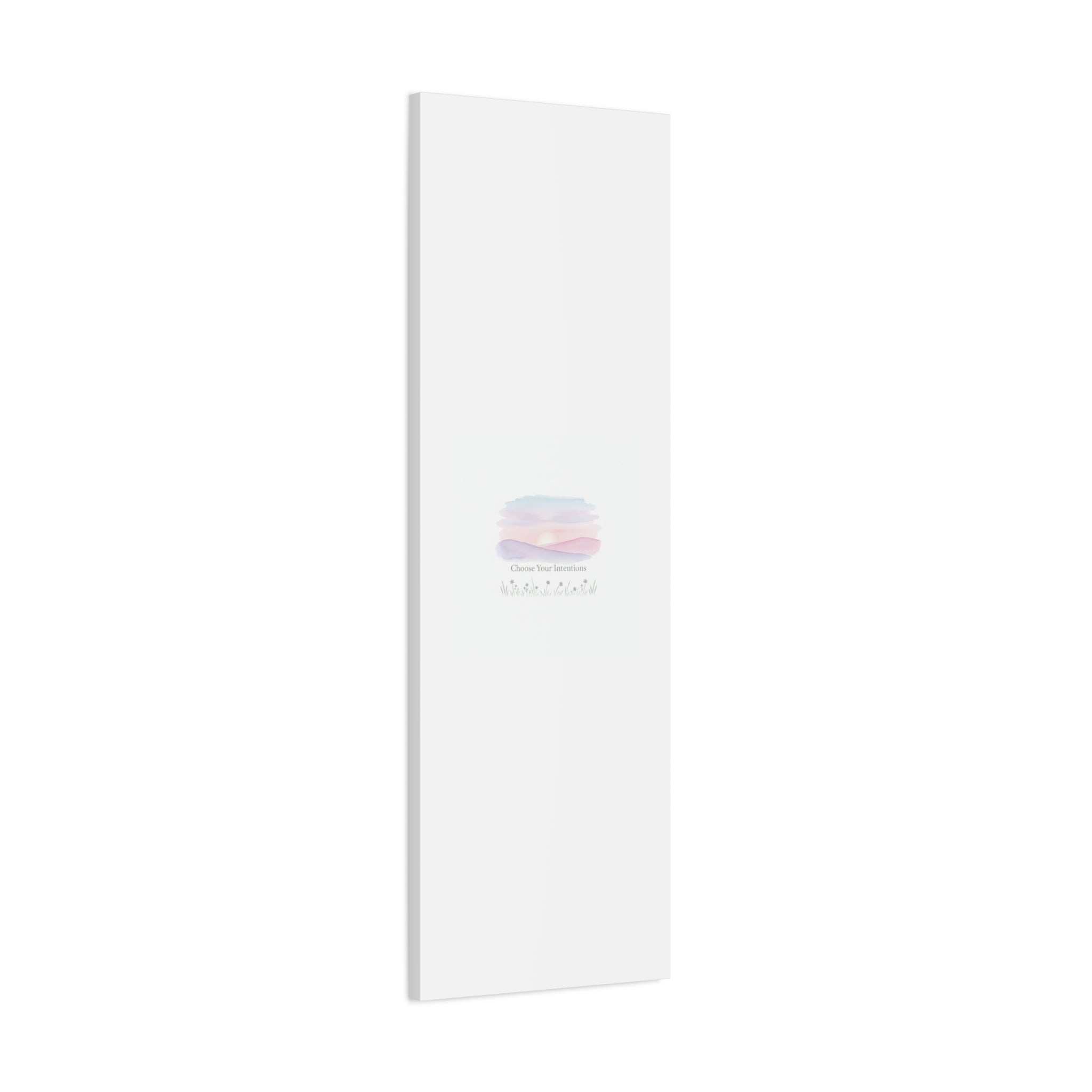 Choose Your Intentions Canvas, soft wellness poster, pastel gradient mindfulness art