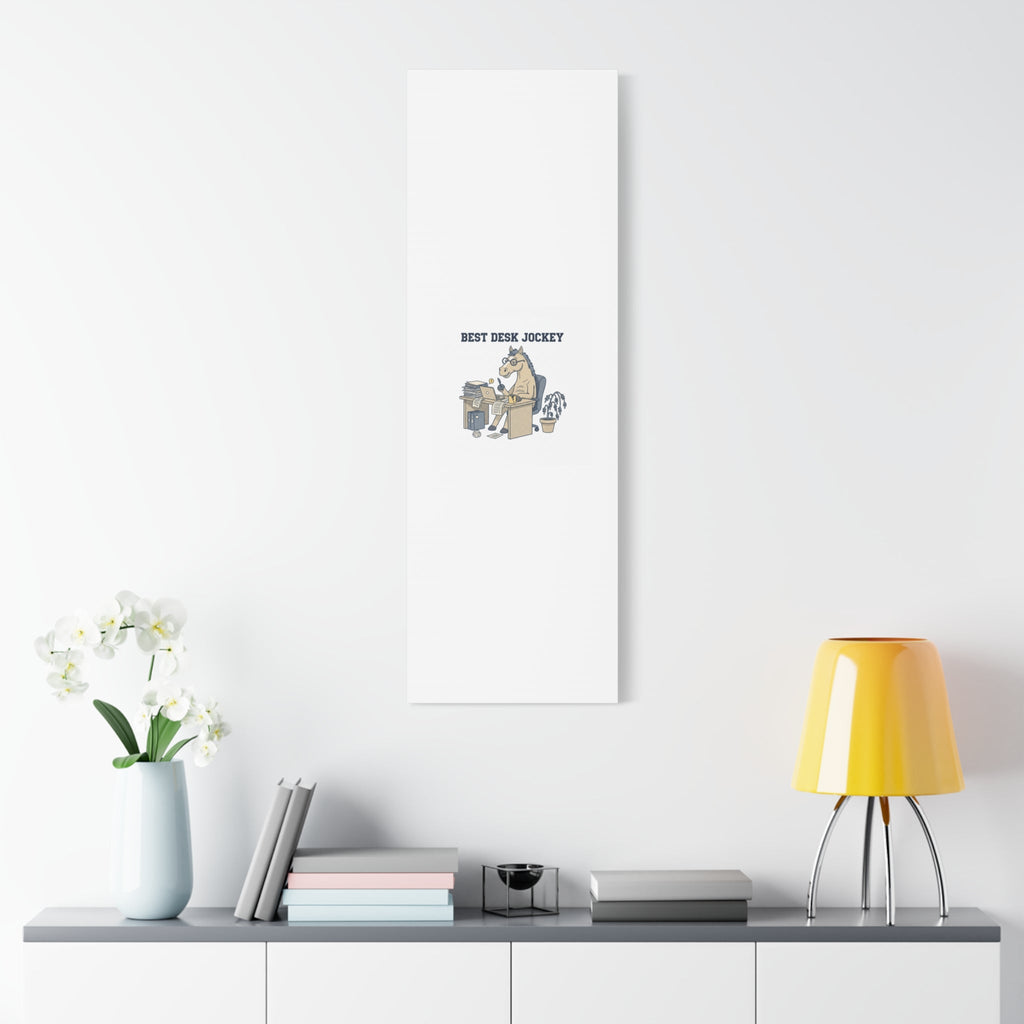 Best Desk Jockey Canvas, Workhorse Office Art | Corporate Burnout Parody