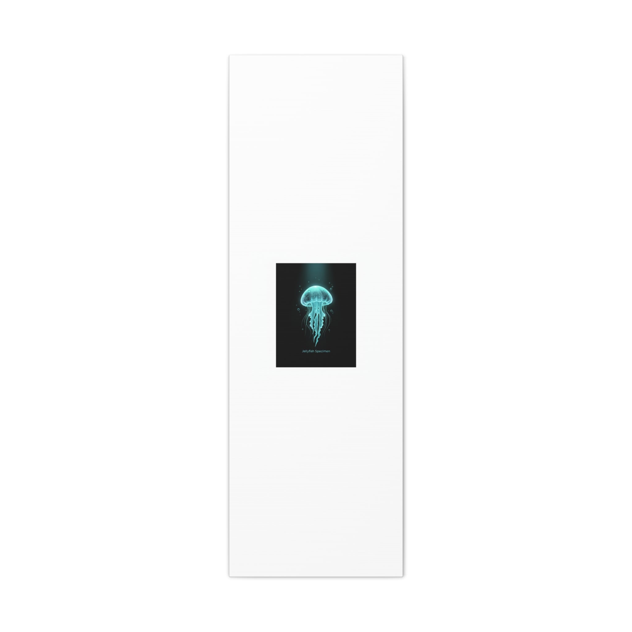 Bioluminescent Jellyfish Art Canvas | Deep Sea Aesthetic, Neon Glow