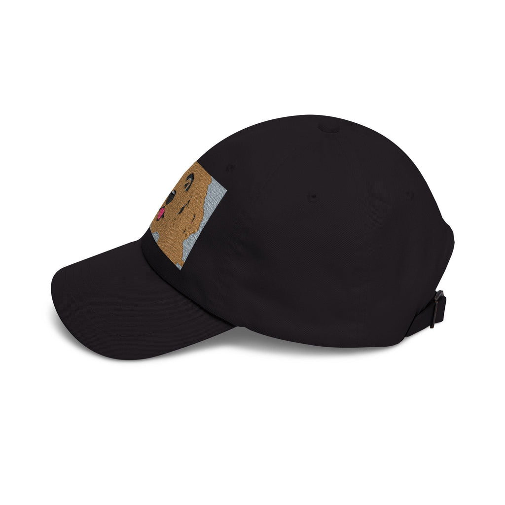 Dad Cap — Happy Golden Retriever Embroidered Patch Hat