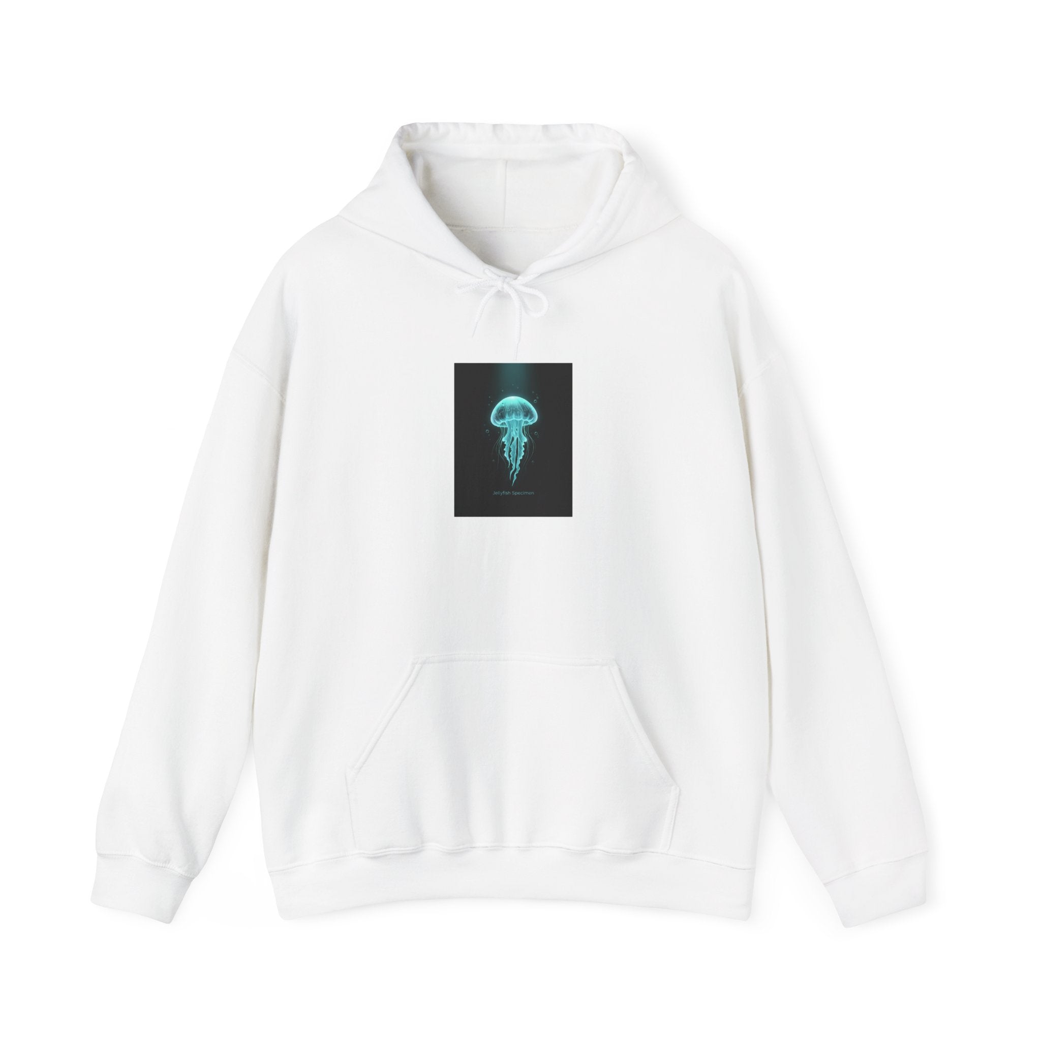 Bioluminescent Jellyfish Hoodie | neon jelly print, deep-sea aesthetic