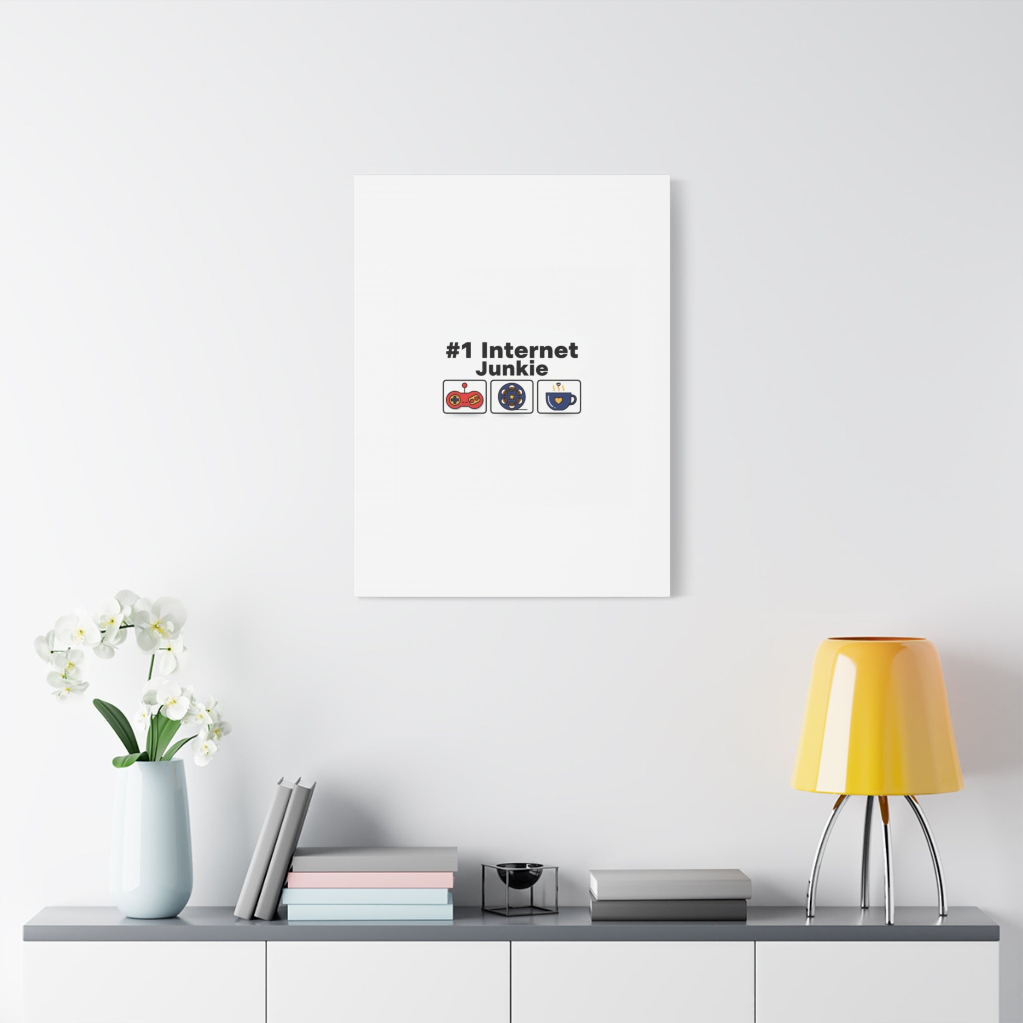 #1 Internet Junkie Matte Canvas | Top-List Ranking Poster