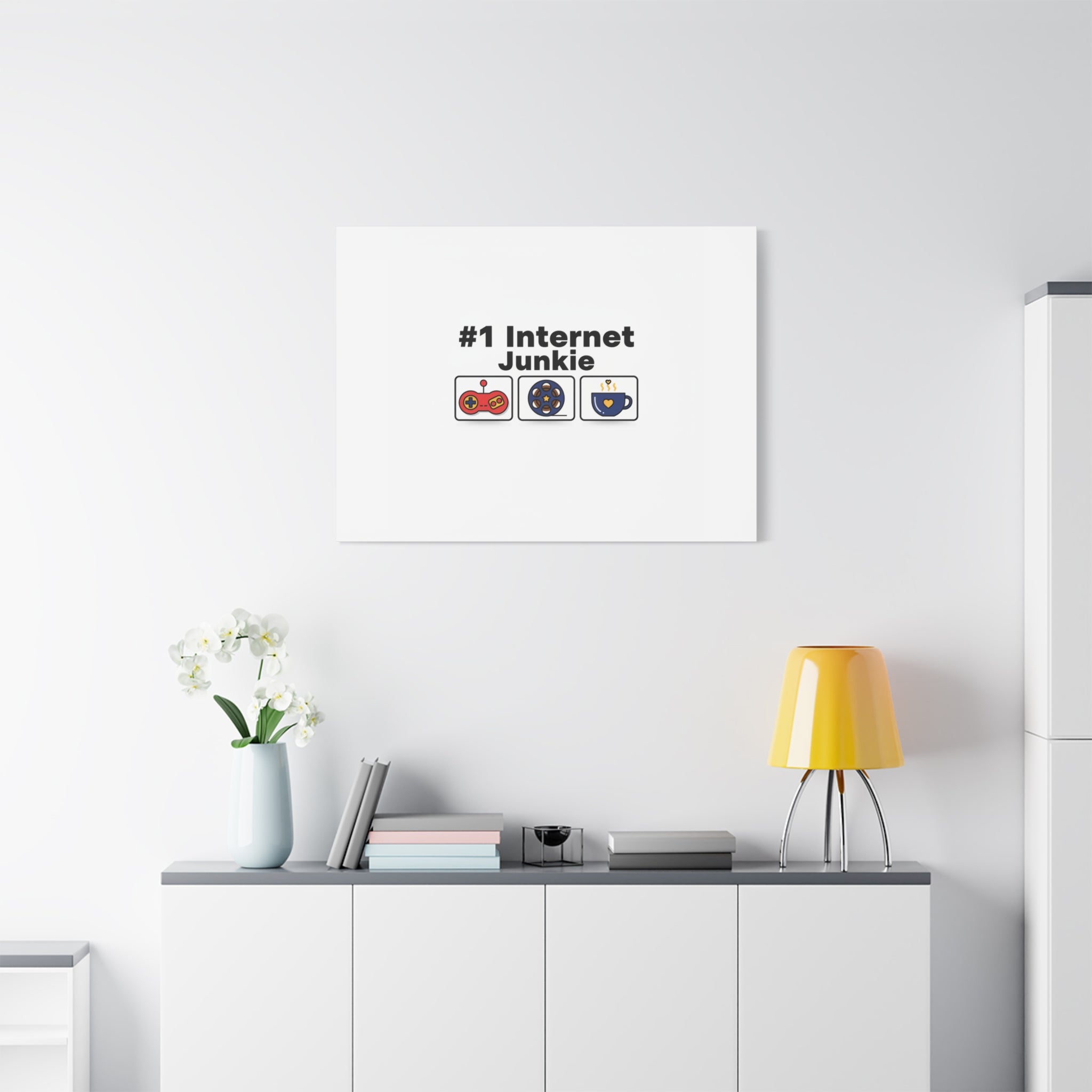 #1 Internet Junkie Matte Canvas | Top-List Ranking Poster