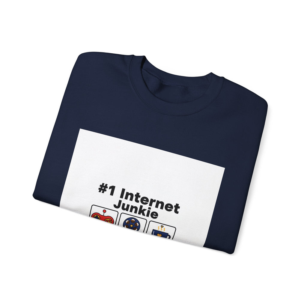 #1 Internet Junkie Sweatshirt | Top-List Ranking Graphic, List Lover Crew