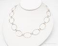 Designer RLM Studio Hammered Chainlink Sterling Silver Necklace