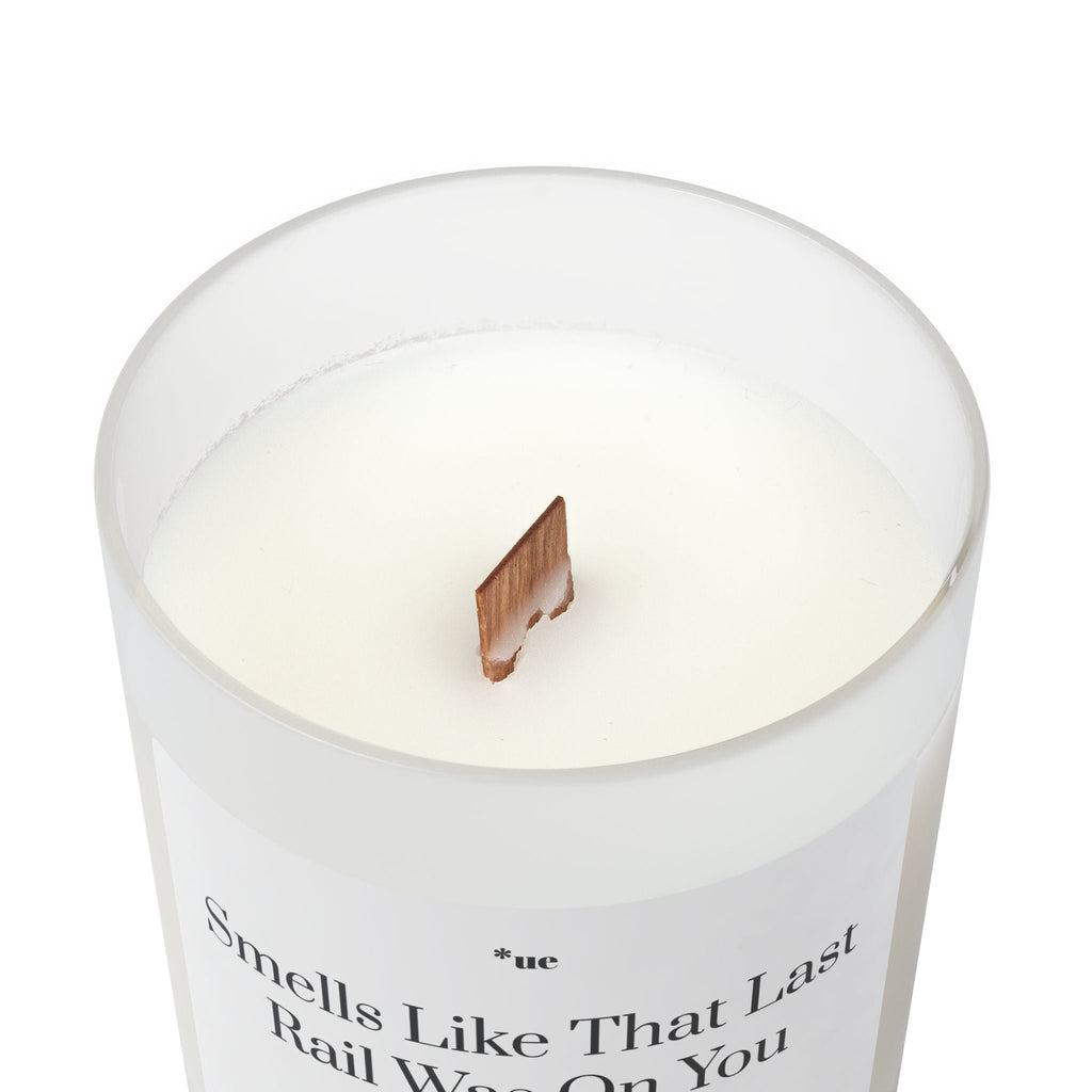 Frosted Glass Candle, 11oz - Last Rail
