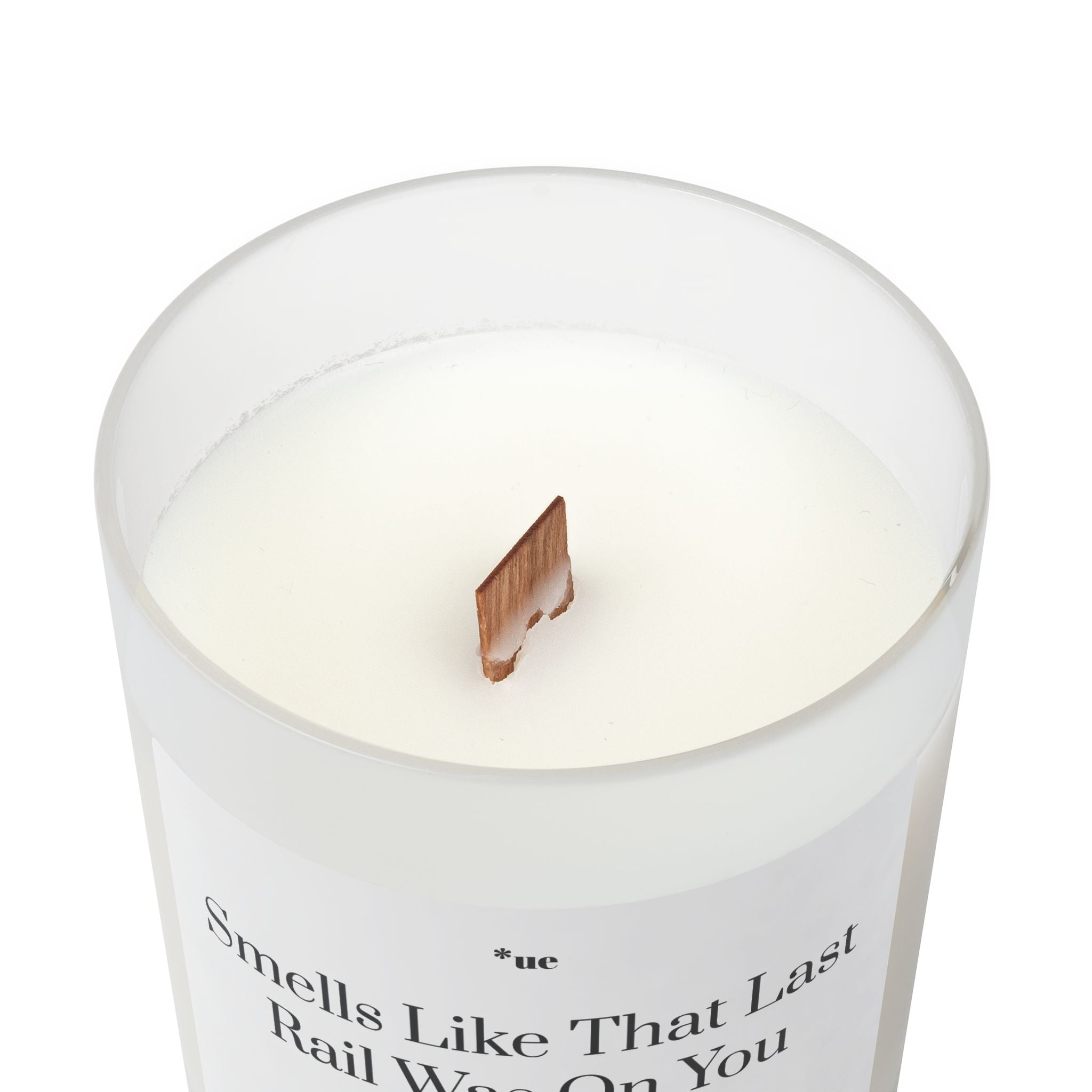Frosted Glass Candle, 11oz - Last Rail