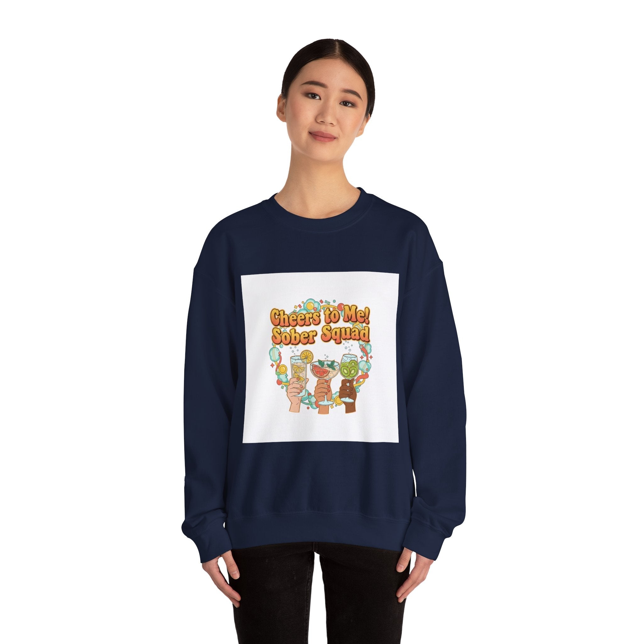 Cheers to Me Sober Squad Sweatshirt | Dry January, Sober Curious Mocktail