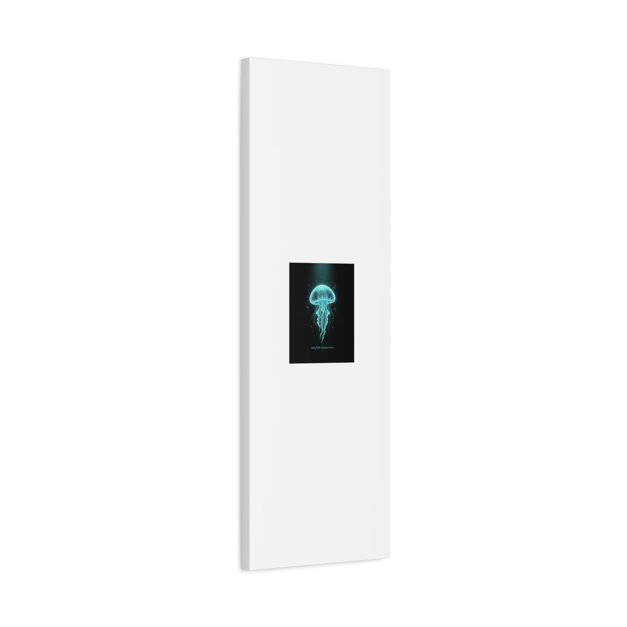 Bioluminescent Jellyfish Art Canvas | Deep Sea Aesthetic, Neon Glow