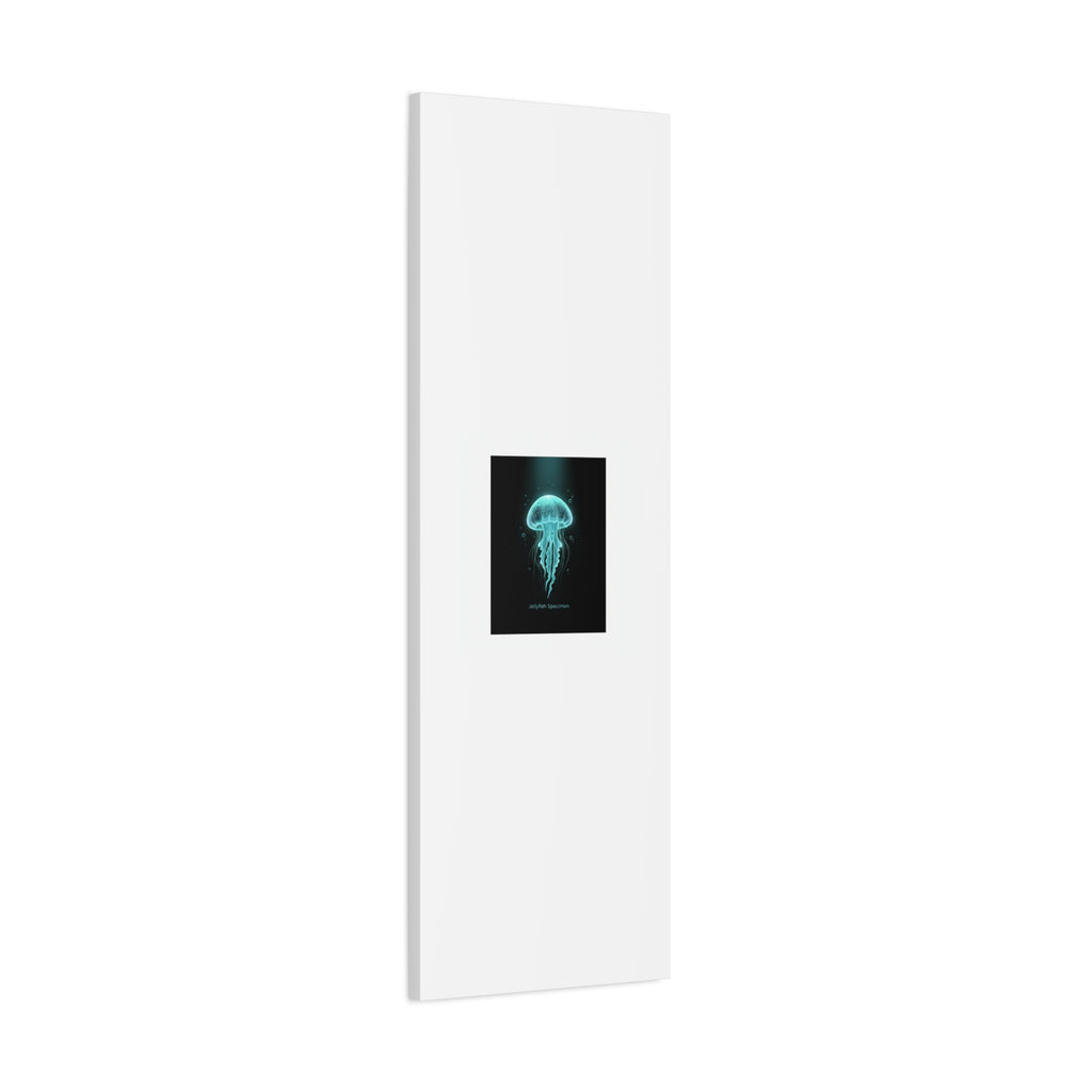 Bioluminescent Jellyfish Art Canvas | Deep Sea Aesthetic, Neon Glow