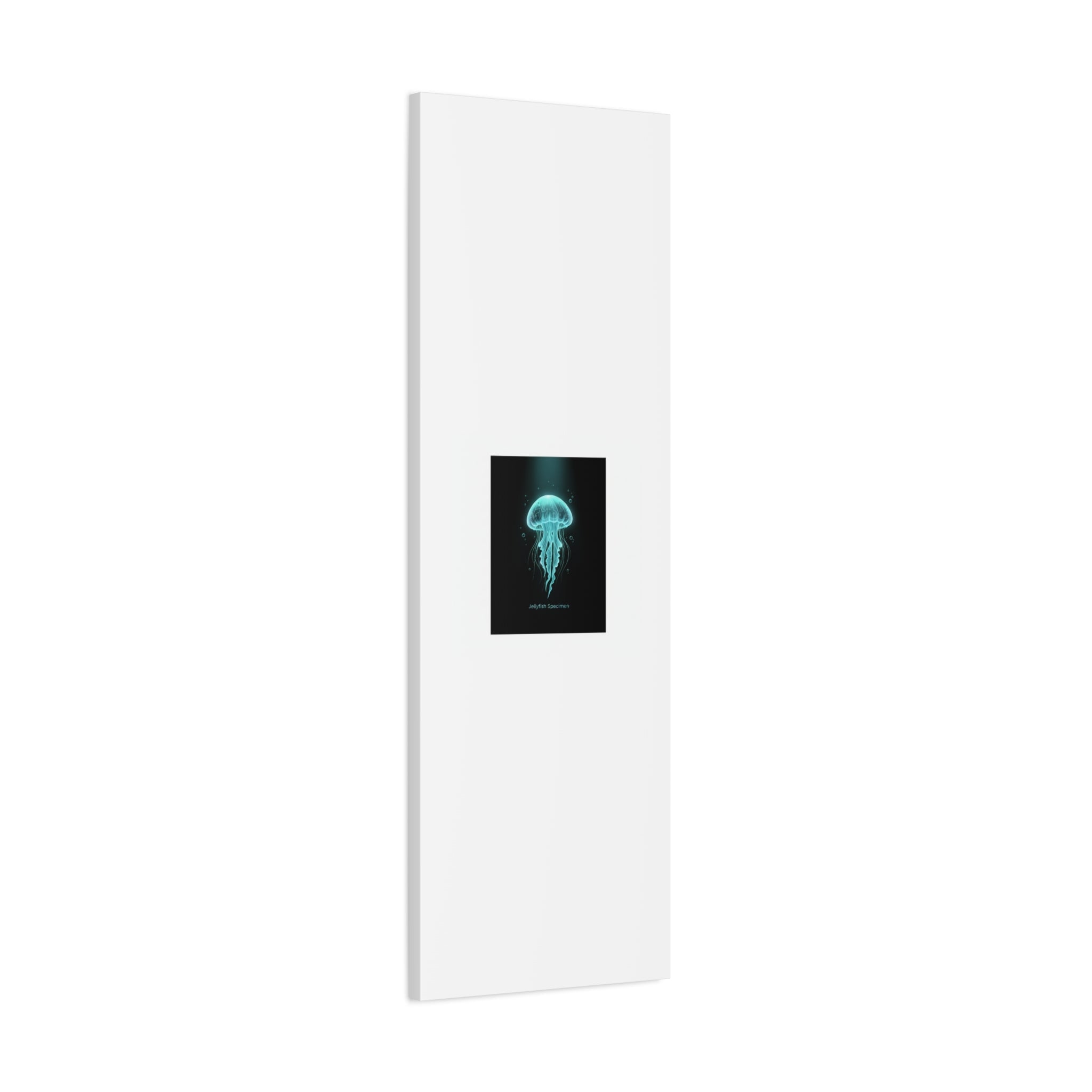 Bioluminescent Jellyfish Art Canvas | Deep Sea Aesthetic, Neon Glow