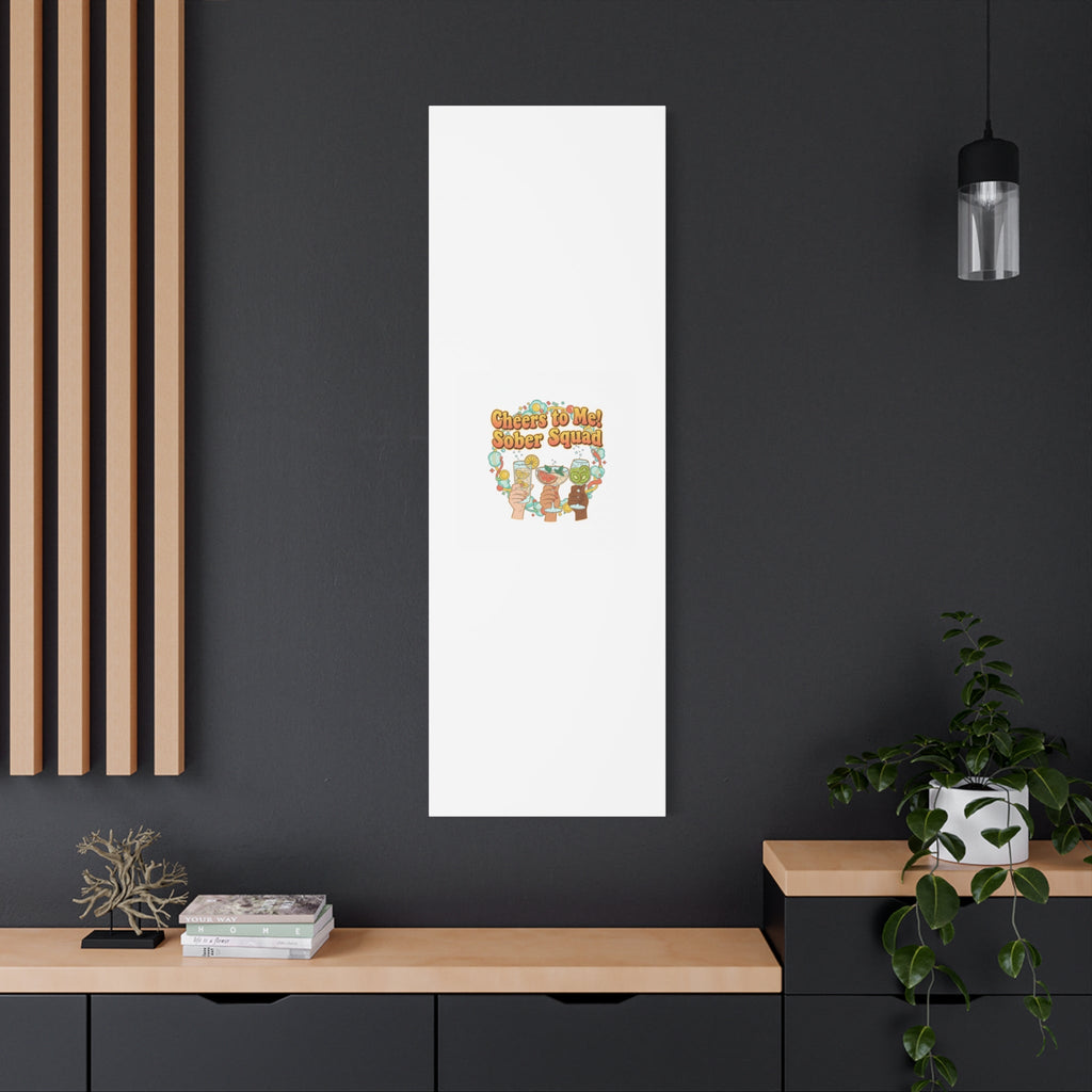 Cheers to Me Sober Squad Canvas | Dry January Mocktail Art