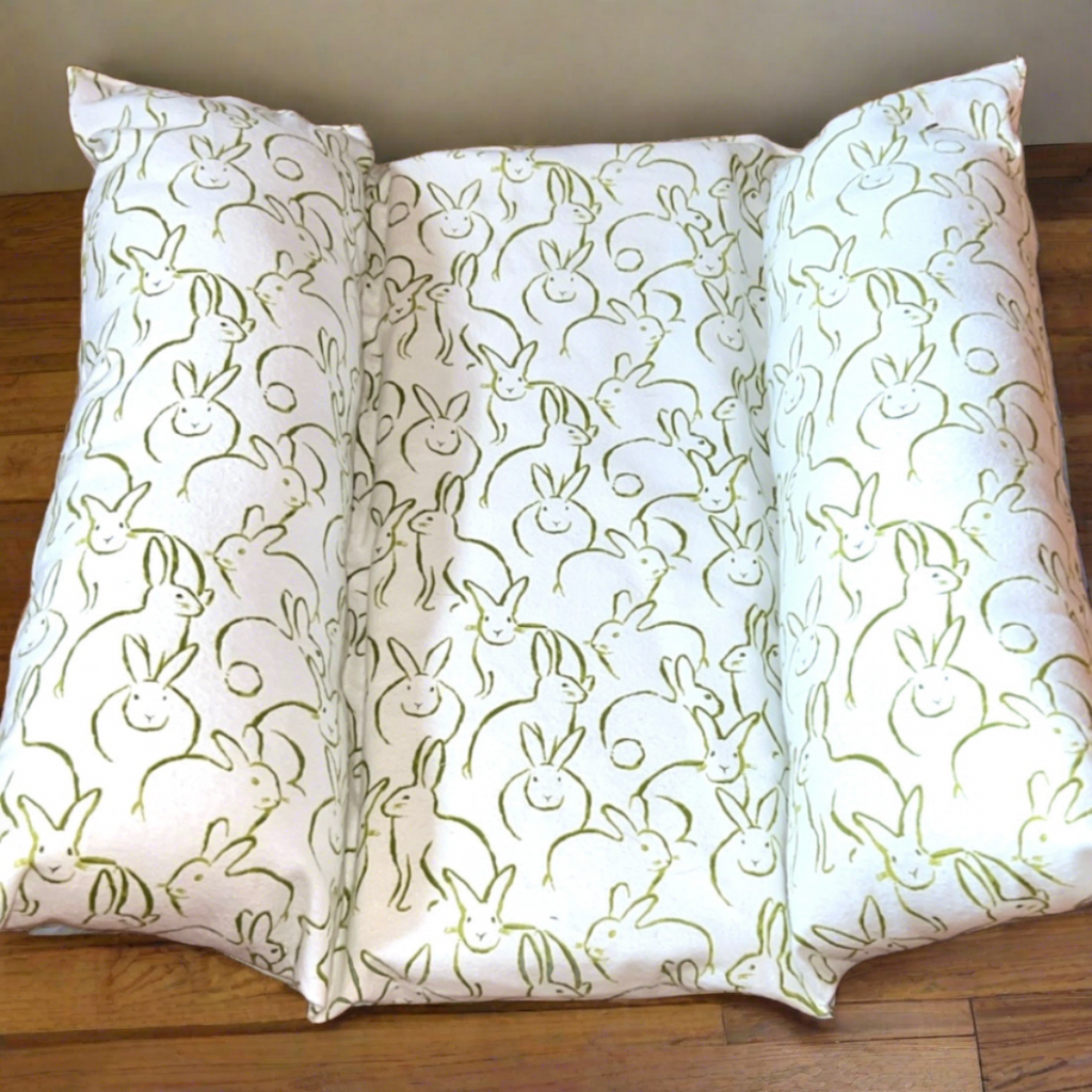 Bunny Snuggle Bed Green