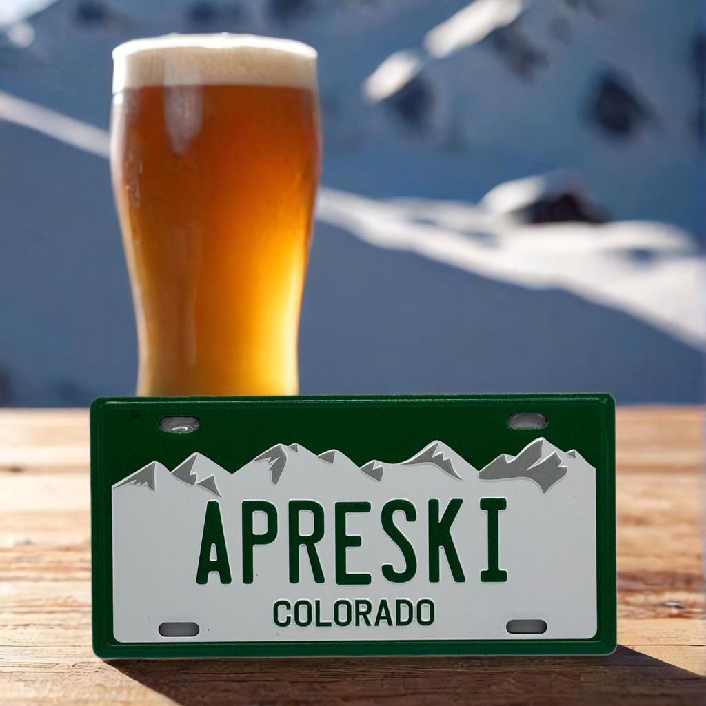 APRESKI - Colorado License Plate Magnet