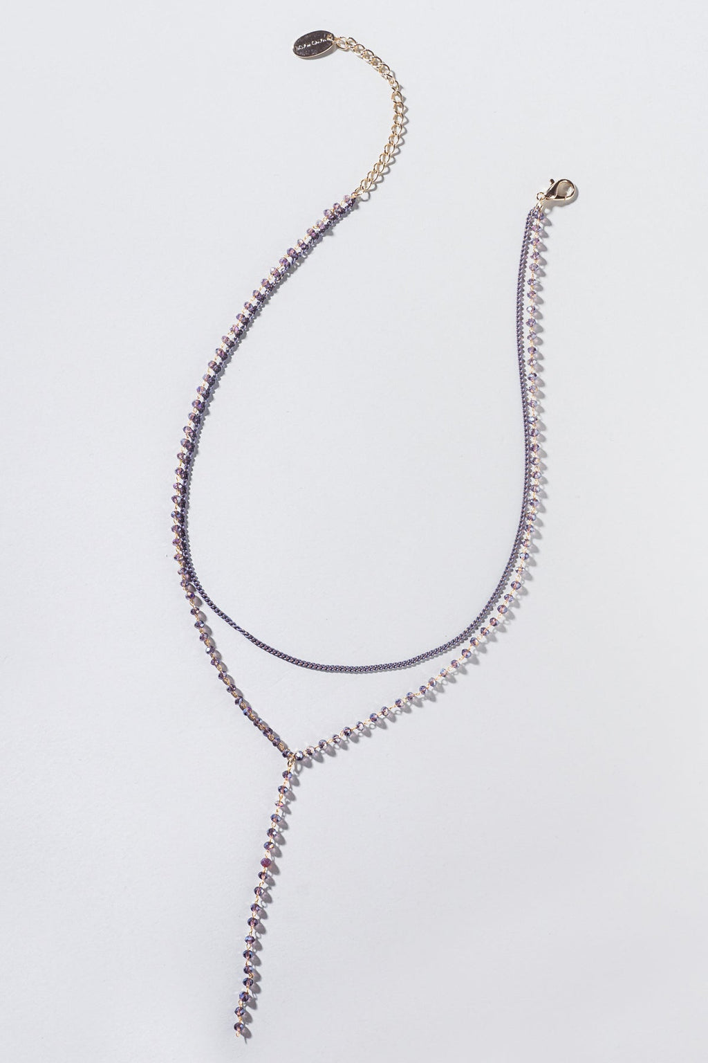BEADED Y NECKLACE