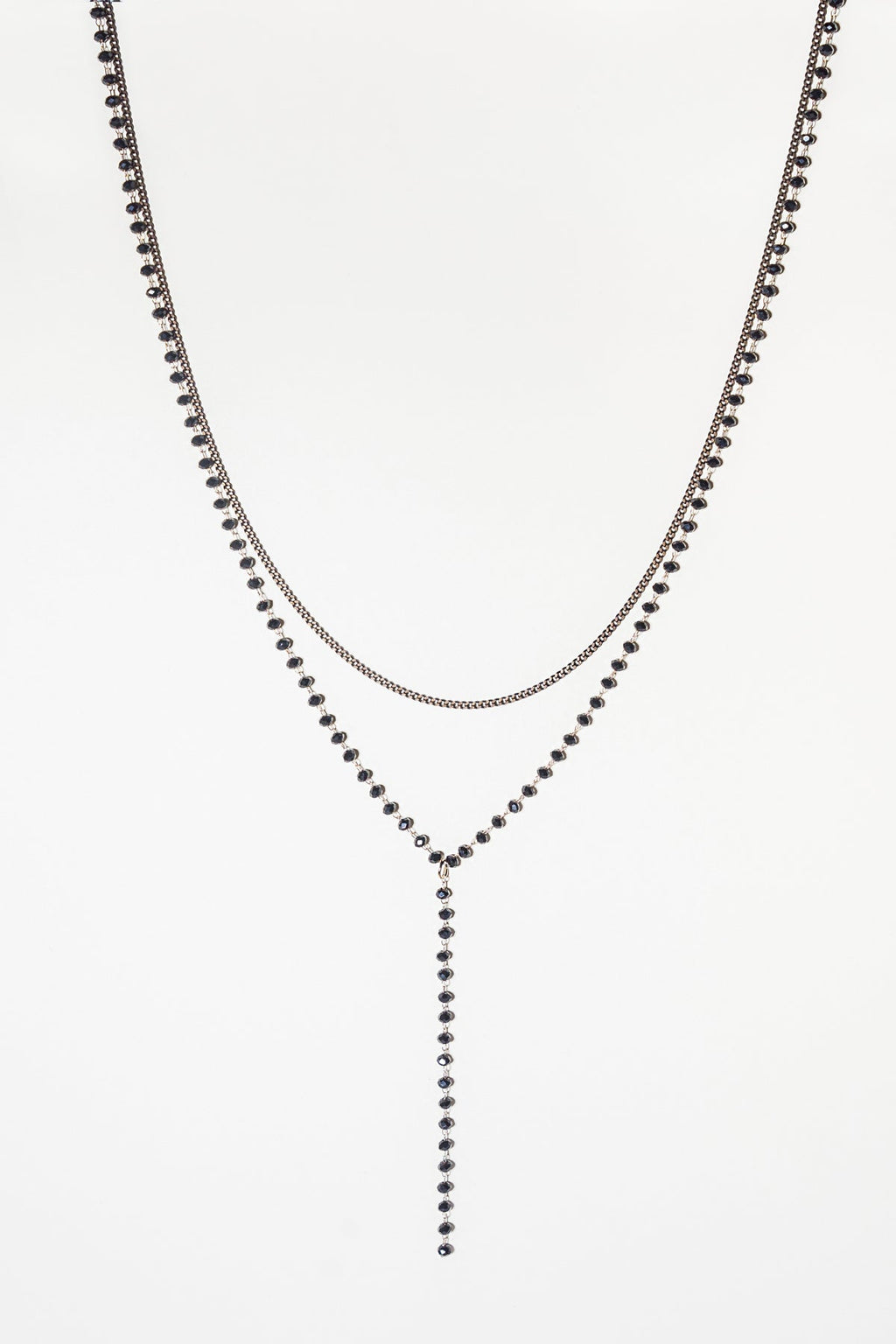 BEADED Y NECKLACE