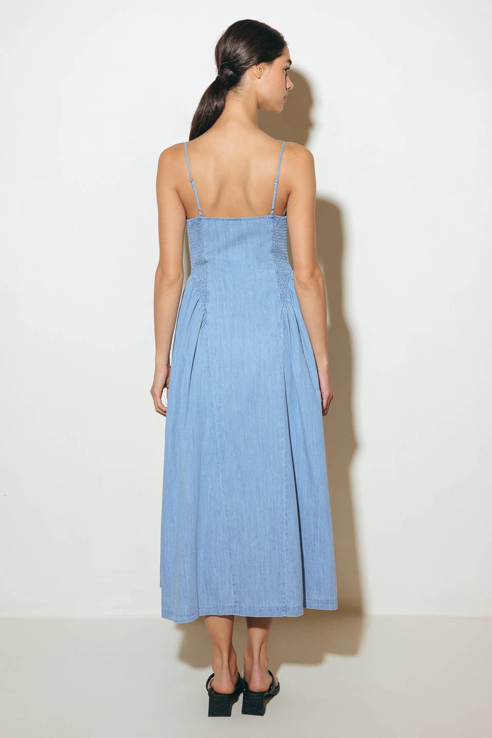 BLUEBELL BREEZE LIGHTWEIGHT DENIM MIDI DRESS