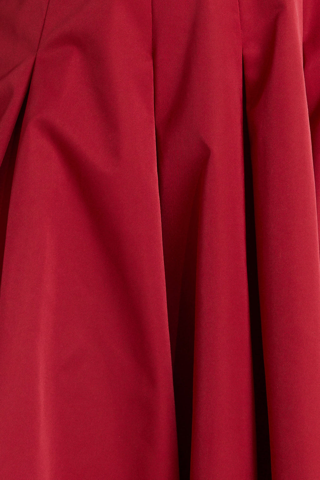 CRIMSON TWIRL WOVEN MIDI DRESS