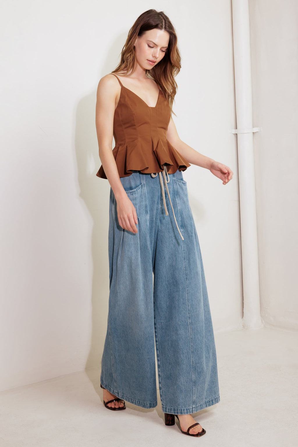 CALM & COLLECTED BLUE DENIM PANTS