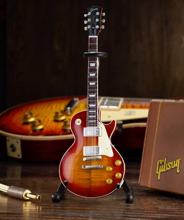 GIBSON 1959 Les Paul Standard Cherry Sunburst 1:4 Scale Replica Guitar ~Axe Heaven~