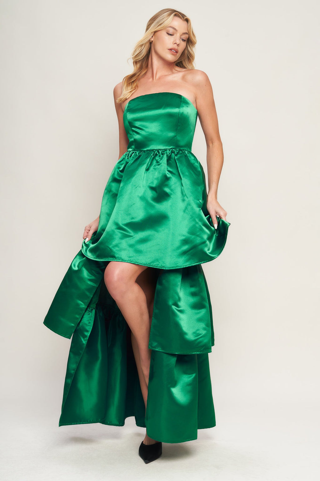 FASHIONABLE FLAIR WOVEN MAXI DRESS