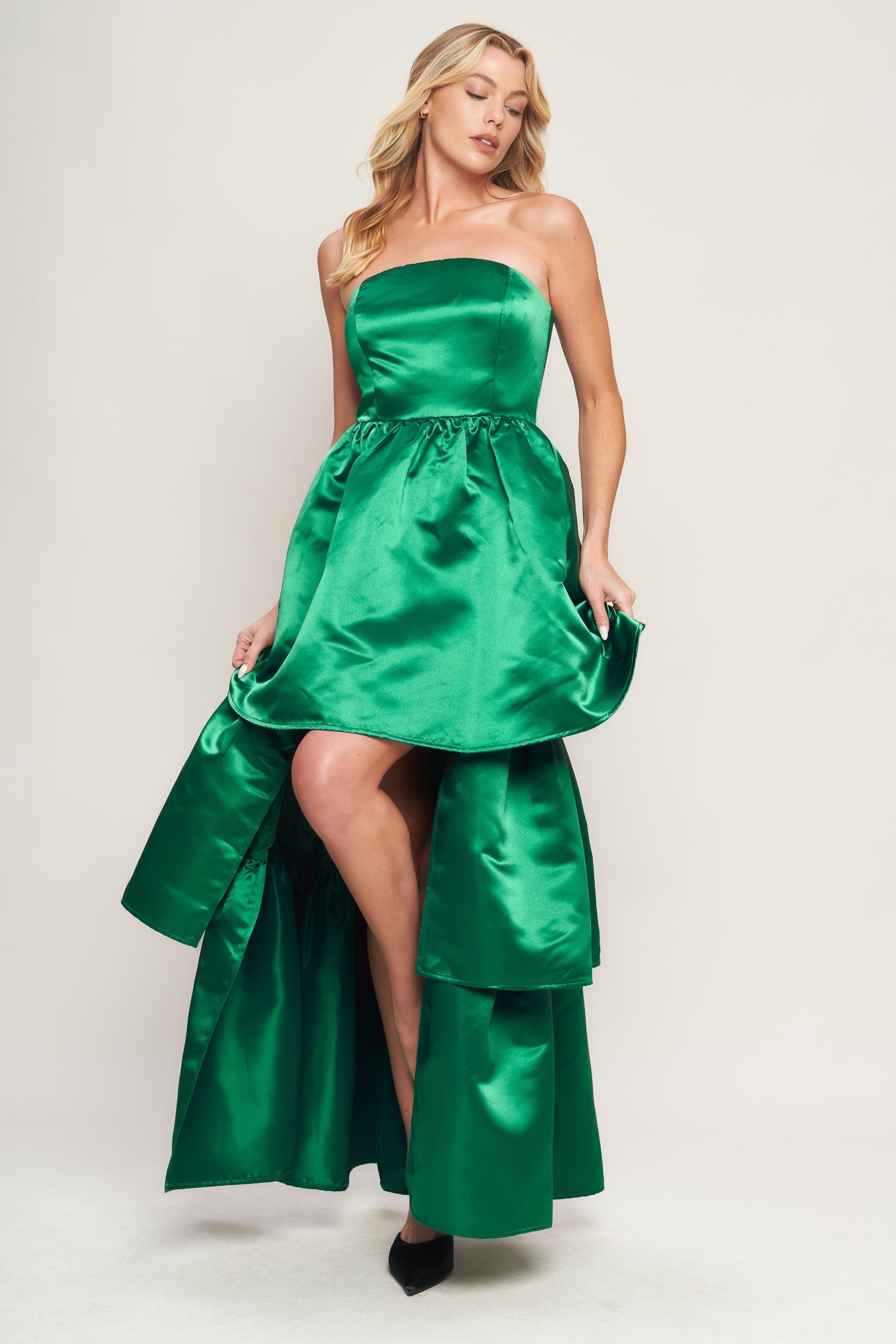 FASHIONABLE FLAIR WOVEN MAXI DRESS