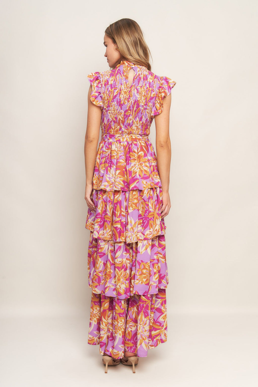 GETTING STARTED WOVEN MIDI DRESS