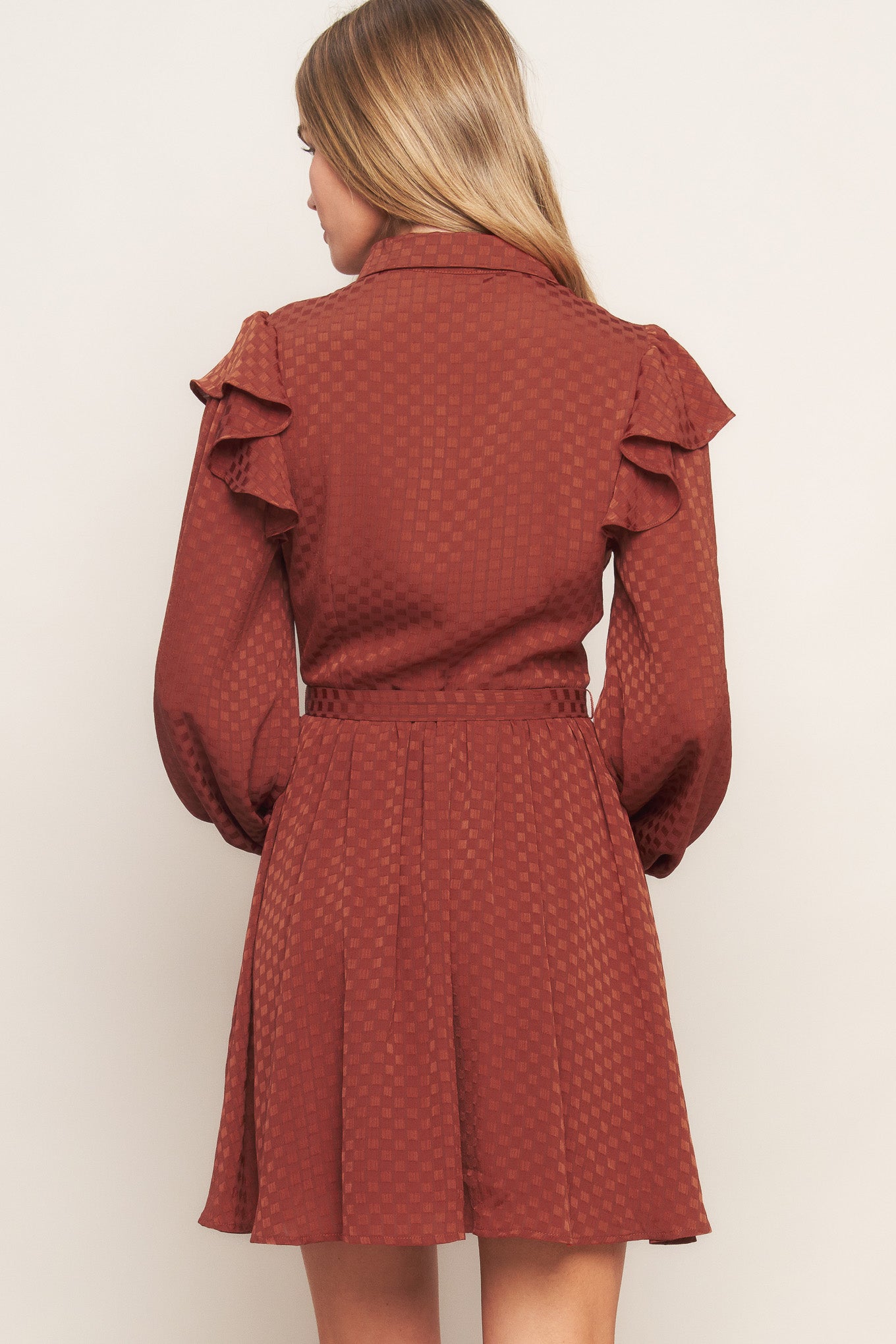 CALL IT LOVE WOVEN MINI DRESS