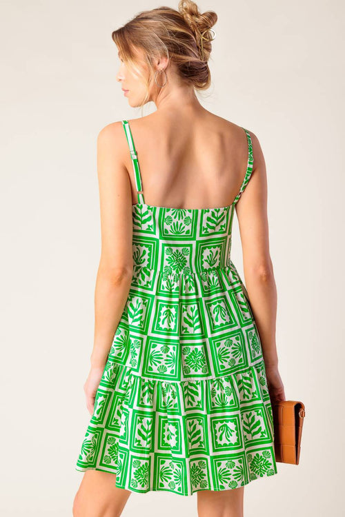 A WORLD FULL OF WONDER WOVEN MINI DRESS