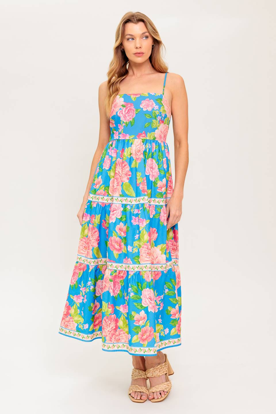 DAYLIGHT MUSE WOVEN MIDI DRESS
