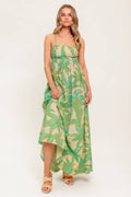 BLOSSOM SPELL WOVEN MAXI DRESS
