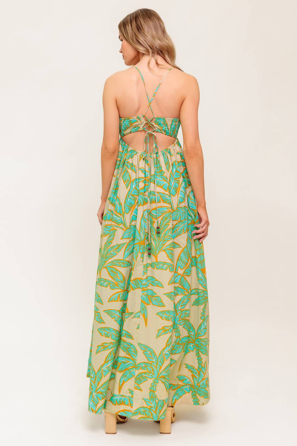 BLOSSOM SPELL WOVEN MAXI DRESS