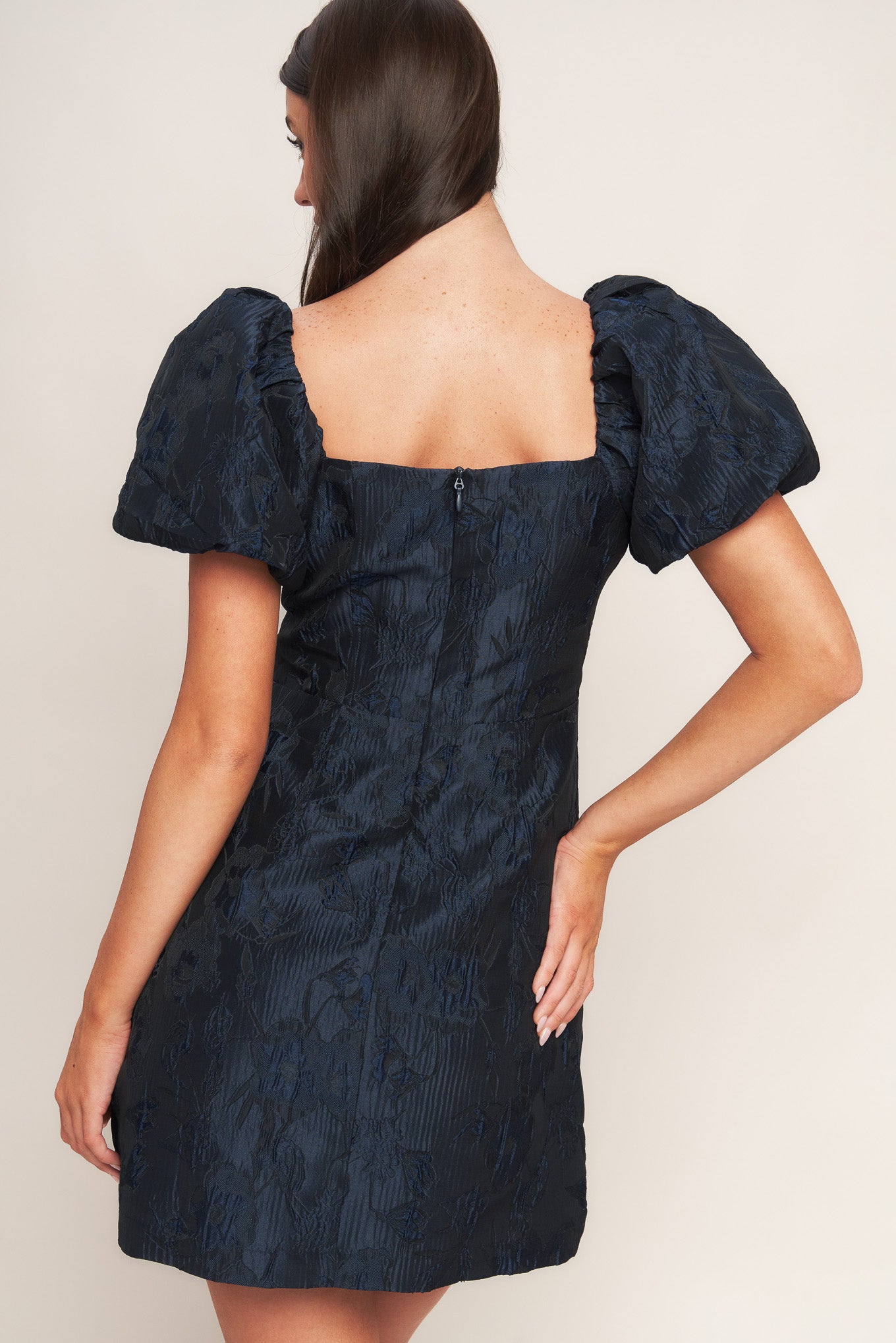 GOLDEN MOON WOVEN MINI DRESS