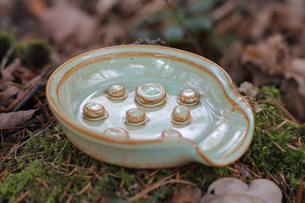 Custom Designed Pottery Soap Dish & Handmade Soap - New England Artisan - New England Craft Best of New England Handmade (Copy)